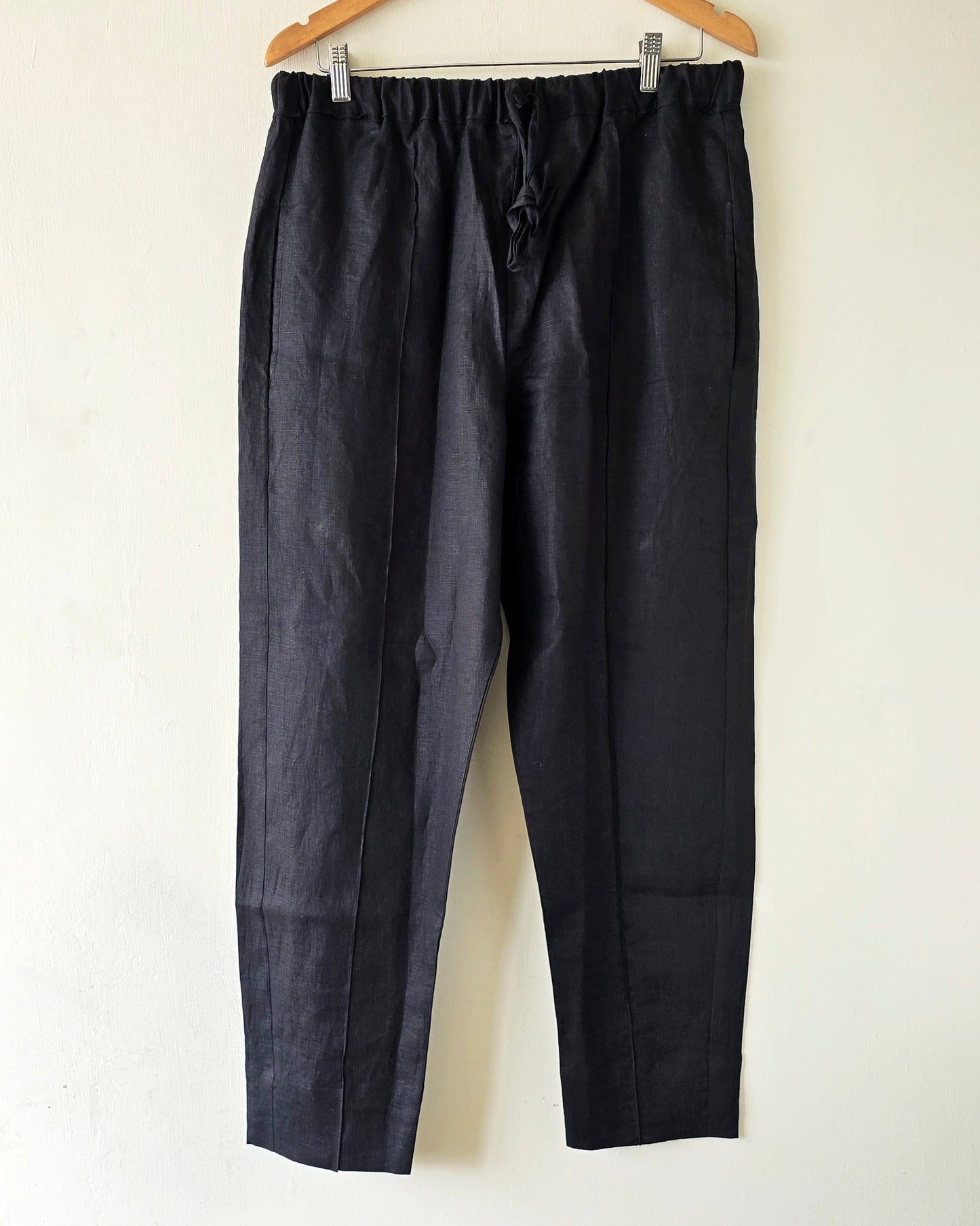 Black Linen Kurta Trouser