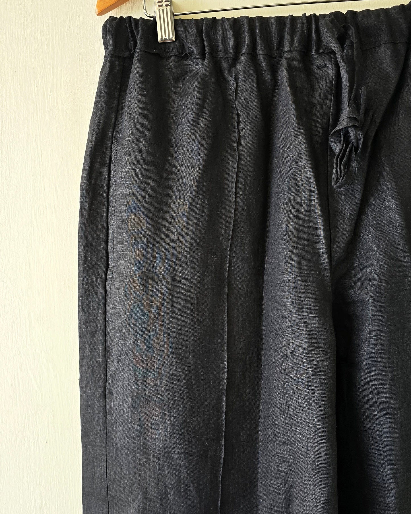 Black Linen Kurta Trouser