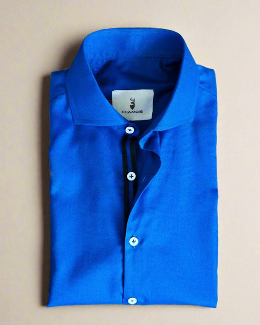 Royal Blue Rich Self Shirt