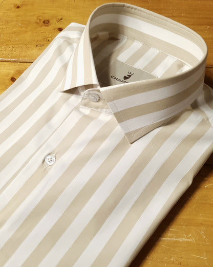 Coffee Stripe Shirt