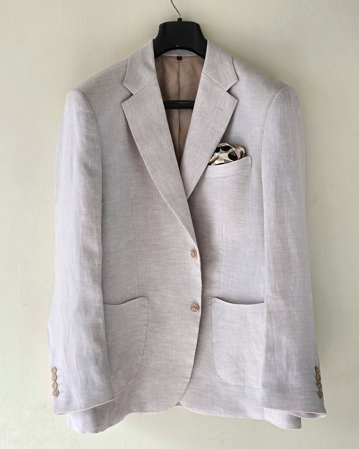 Grey Linen Blazer.