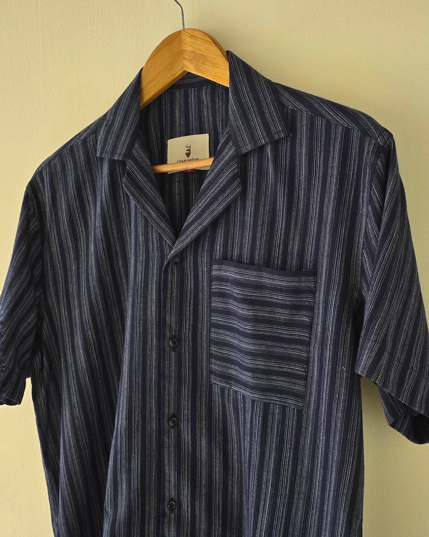 Blue Striped Cuban Shirt