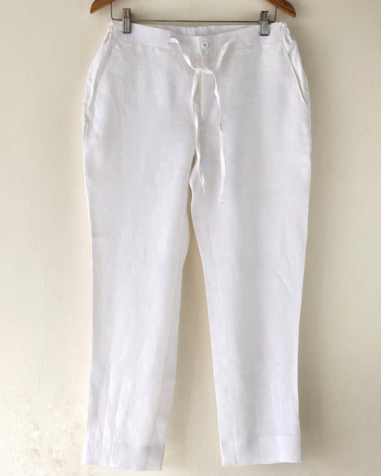 White Loose Pants