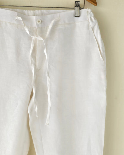 White Loose Pants