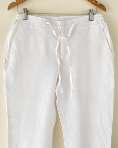 White Loose Pants