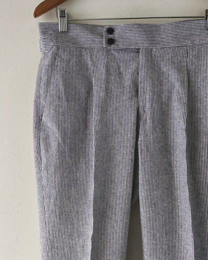 Pin Striped Linen Gurkha Pants