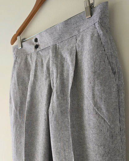 Pin Striped Linen Gurkha Pants