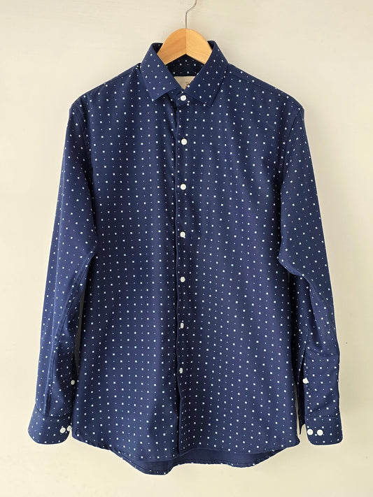 Blue Printed Shirt