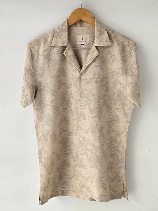 Linen Printed Cuban Shirt