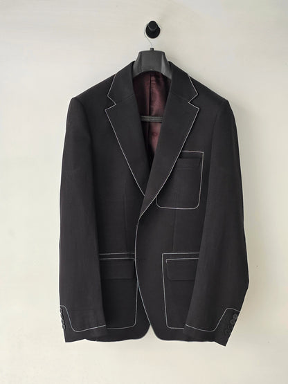 Contrast Stitched Blazer