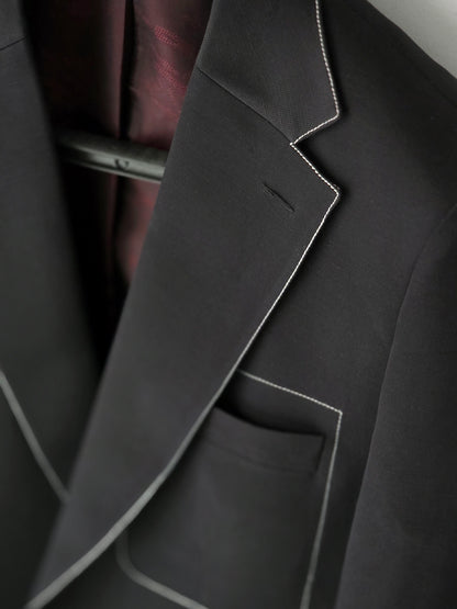 Contrast Stitched Blazer