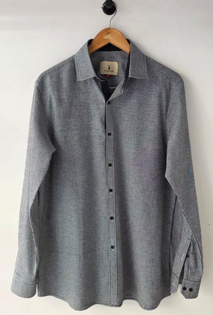 Black flannel checkered shirt