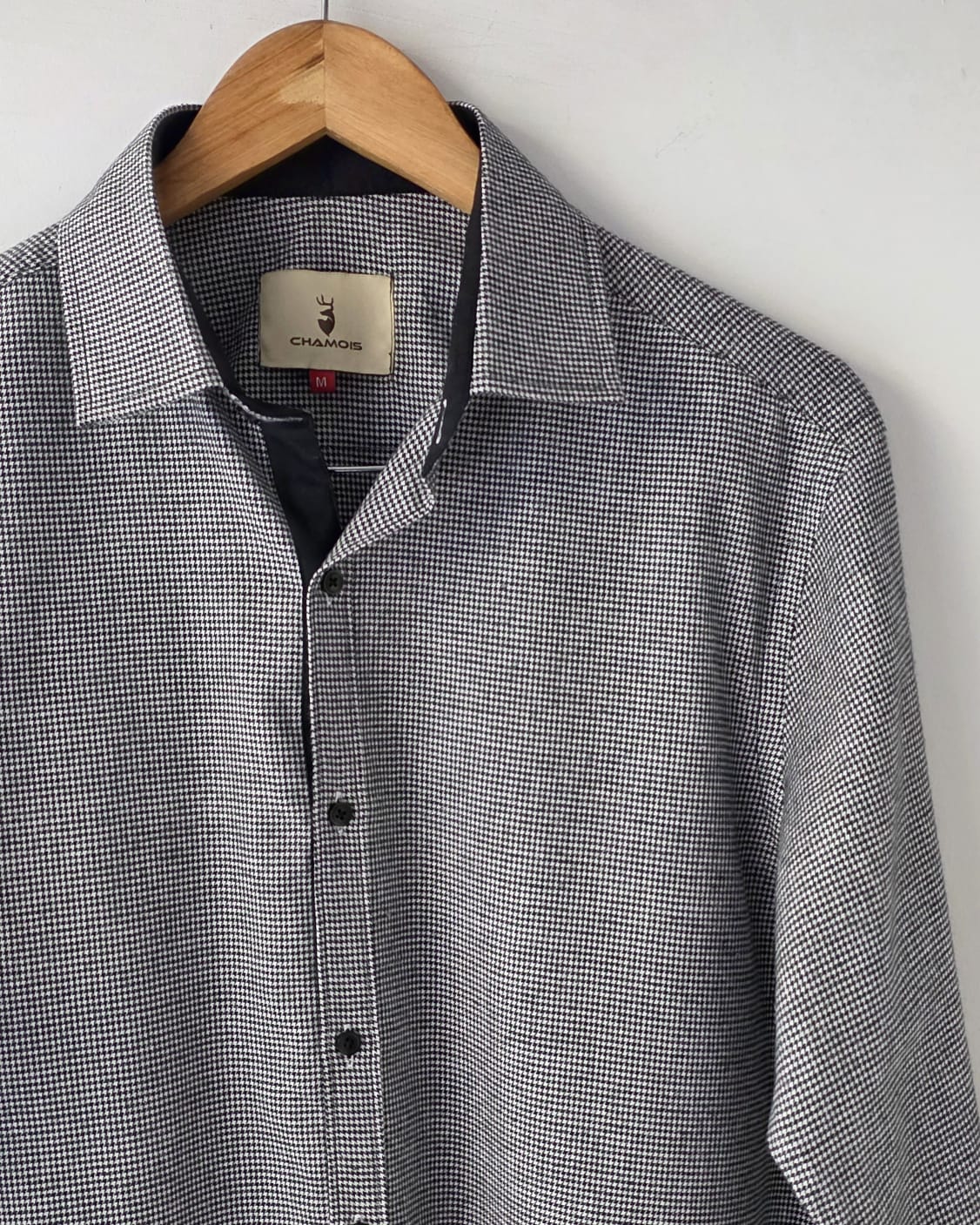 Black flannel checkered shirt