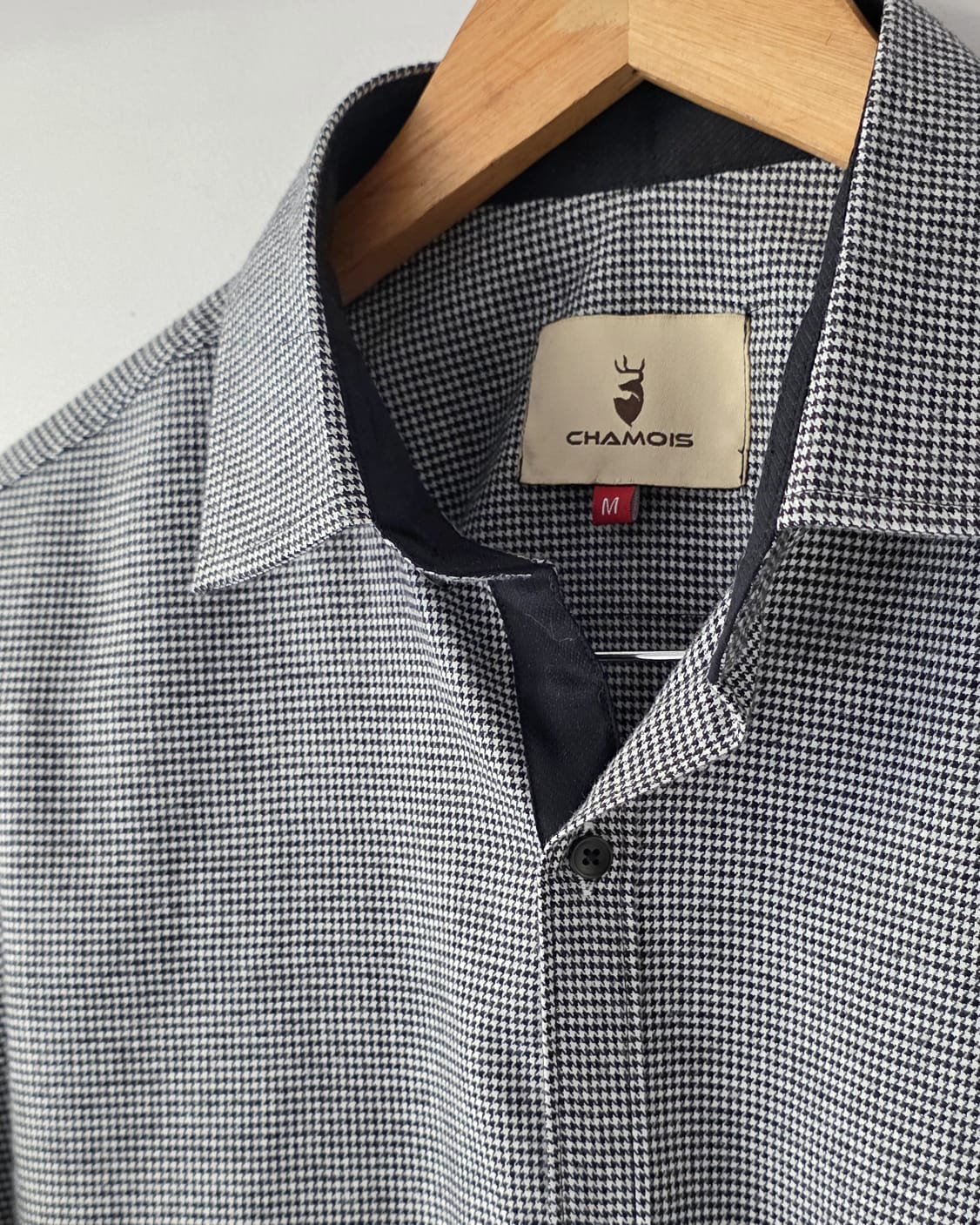 Black flannel checkered shirt