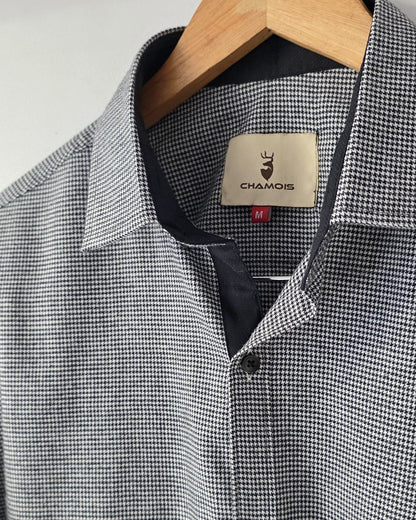 Black flannel checkered shirt