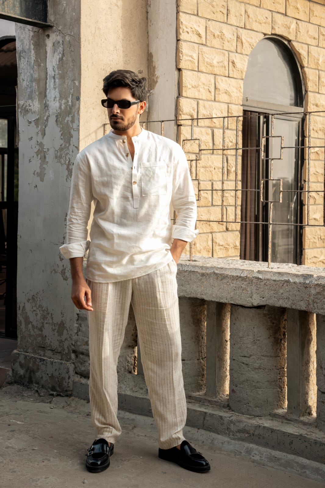 Linen Short Kurta