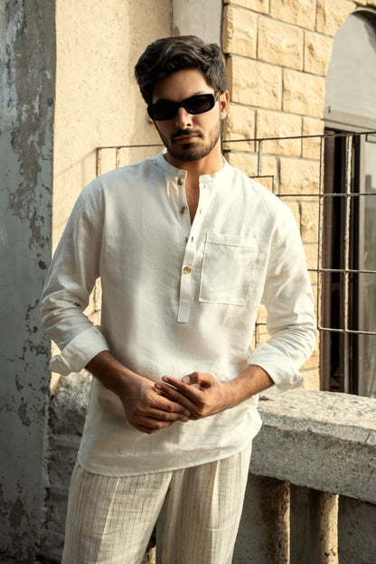 Linen Short Kurta