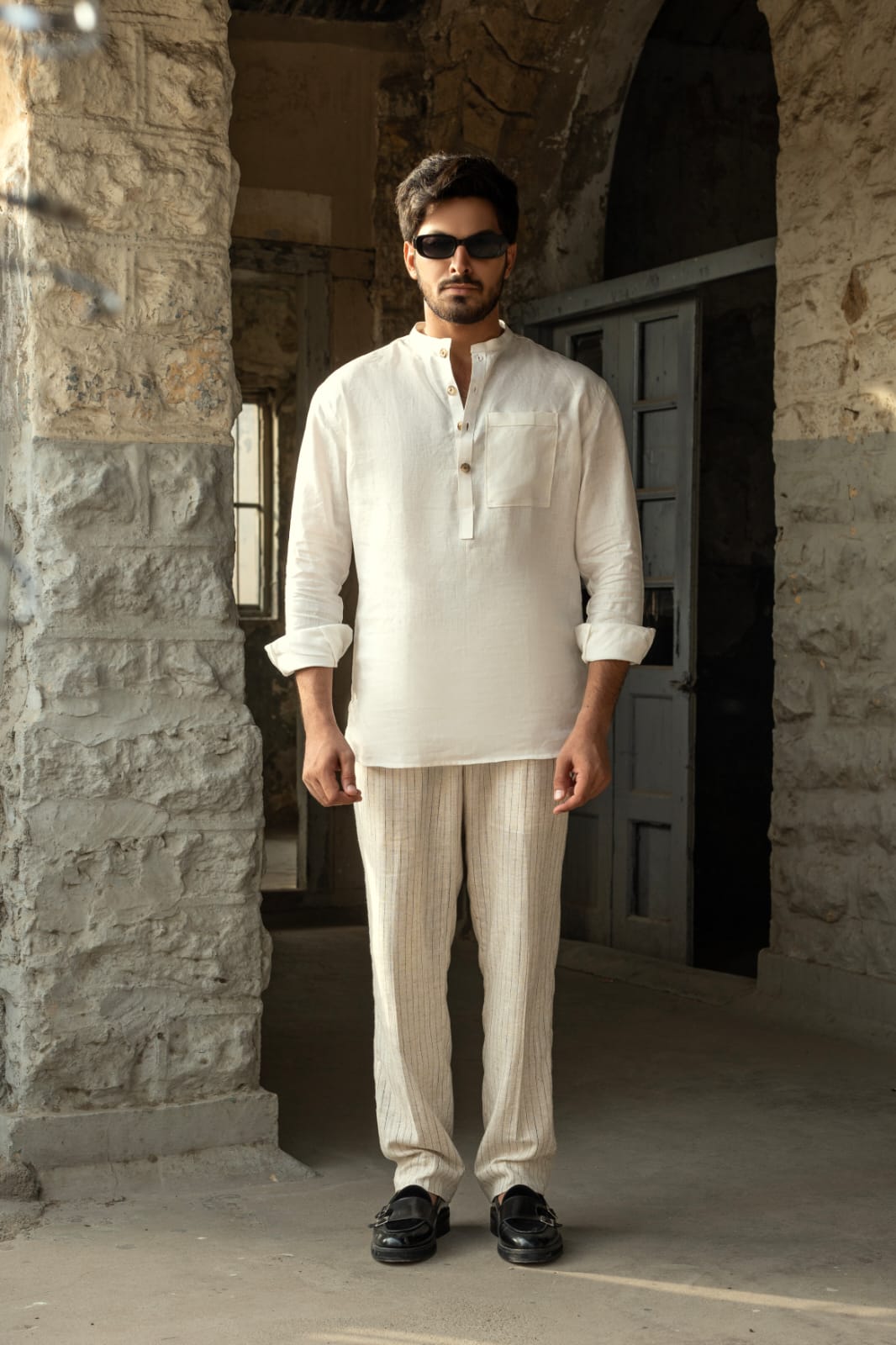 Linen Short Kurta
