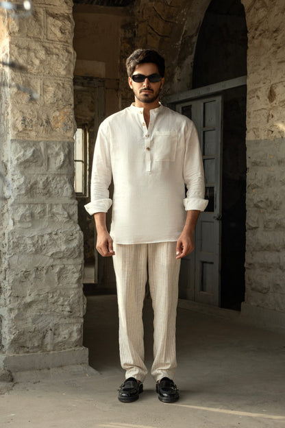 Linen Short Kurta